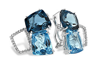 A243-48720: EARR 10.80 BLUE TOPAZ 11.00 TGW