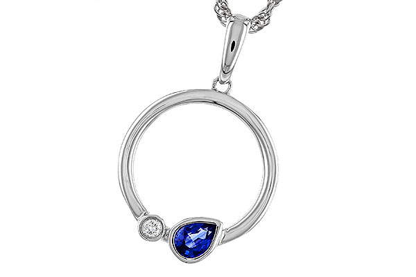 A329-84166: NECKLACE .26 SAPPHIRE .28 TGW