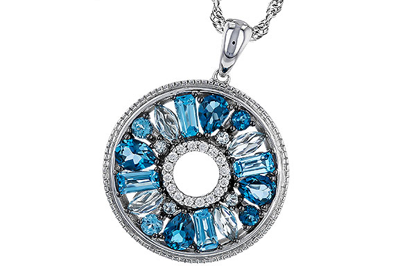 A329-85939: NECKLACE 1.67 BLUE TOPAZ 1.72 TGW