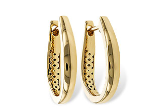 A329-87802: GOLD EARRINGS (17MM)