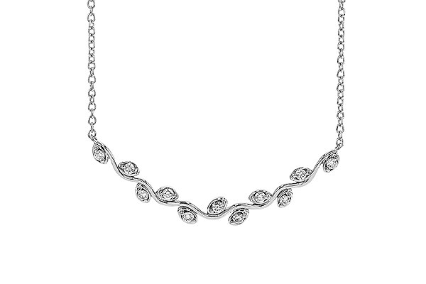 A329-89584: NECKLACE .25 TW (18")