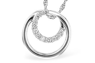 B328-06875: NECKLACE .15 TW