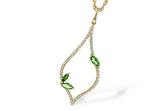C245-34166: NECK .35 GREEN GARNET .55 TGW