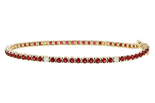 C329-83266: BRACELET 3.04 RUBY 3.29 TGW (7")