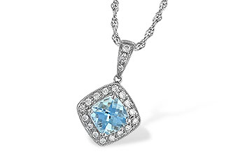 D061-64120: NECKLACE .80 AQUA .93 TGW