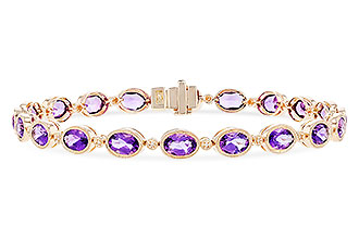 E328-93247: BRACELET 6.86 TW AMETHYST 6.90 TGW