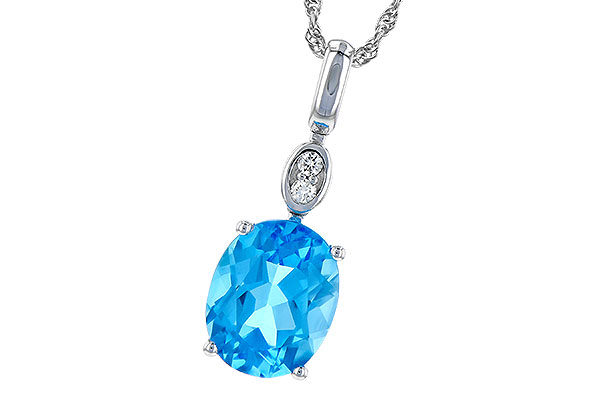 F245-35084: NECK 2.84 BLUE TOPAZ 2.87 TGW (10x8MM BT)