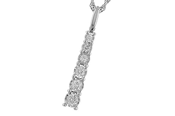 F328-99556: NECKLACE .25 TW
