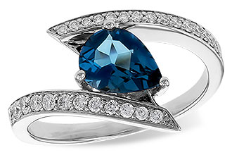 F329-83211: LDS RG 1.04 LONDON BLUE TOPAZ 1.28 TGW (8x6MM)