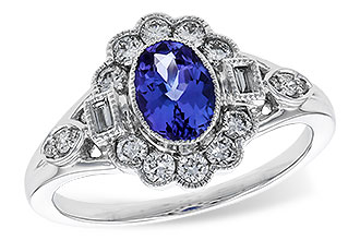 F329-83238: LDS RG .80 TANZANITE 1.20 TGW (7x5MM OV)