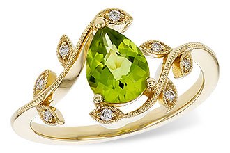 F329-84156: LDS RG 1.16 PERIDOT 1.22 TGW (8x6MM PER)