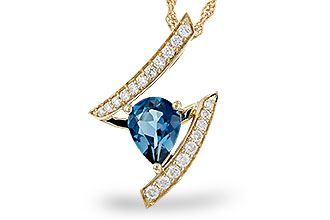 G329-83211: NECK 1.04 LONDON BLUE TOPAZ 1.23 TGW (8x6MM)