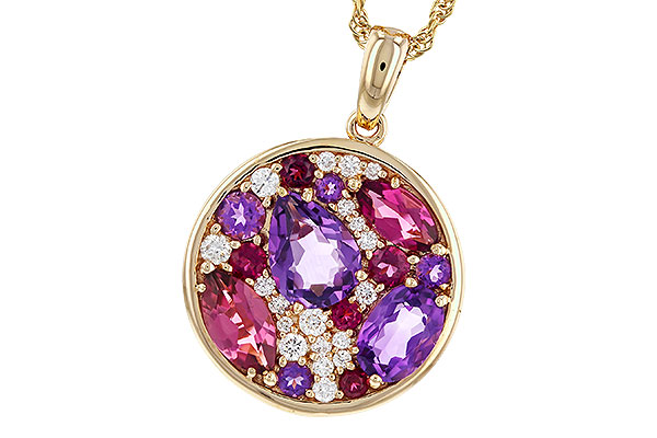 G329-88720: NECK 1.83 TW SEMI-PRECIOUS (P.TOUR, AMY) 2.00 TGW