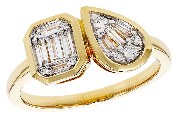 G329-89611: LDS DIA RG .17 TW BAGUETTE .25 TW