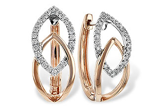 H244-44165: EARRING .25 TW (ROSE & WG)
