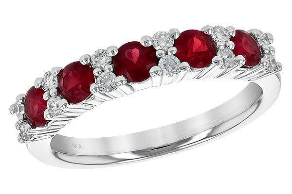 H245-28720: LDS WED RG .88 RUBY 1.12 TGW