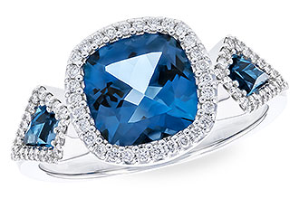 H328-94120: LDS RG 2.46 TW LONDON BLUE TOPAZ 2.72 TGW