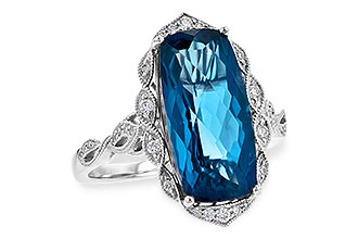 L245-28638: LDS RG 6.75 LONDON BLUE TOPAZ 6.90 TGW