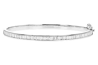 L328-92347: BANGLE 1.02 TW BAGUETTE DIAMONDS