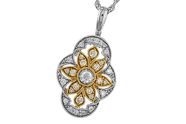 L328-97801: NECKLACE .33 TW