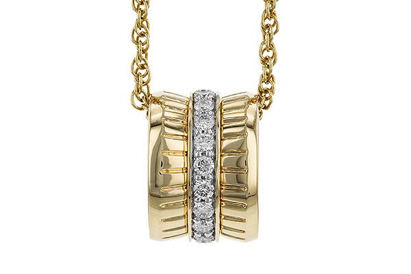L328-98674: NECKLACE .24 TW