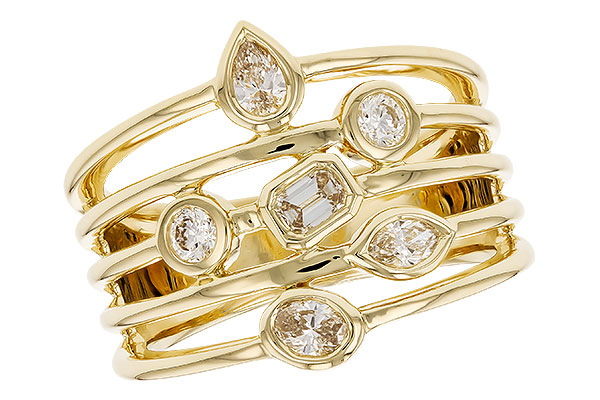 L328-98720: LDS DIA RG .50 TW FANCY CUT DIAMONDS