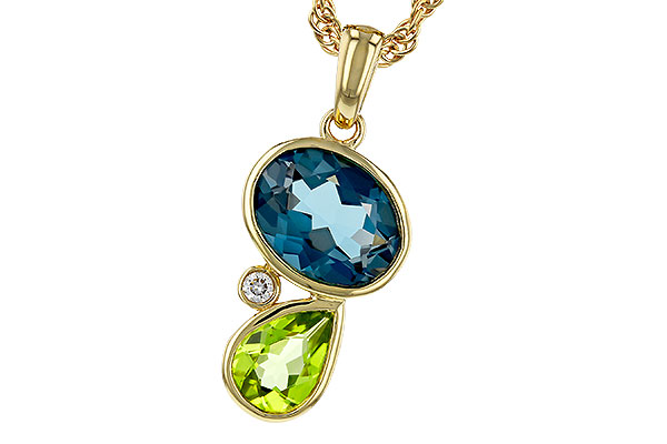 L329-90492: NECKLACE 2.43 SEMI-PREC (PER,LBT) 2.45 TGW
