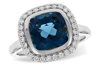 M328-97756: LDS RG 3.85 LONDON BLUE TOPAZ 4.15 TGW (9MM LBT)